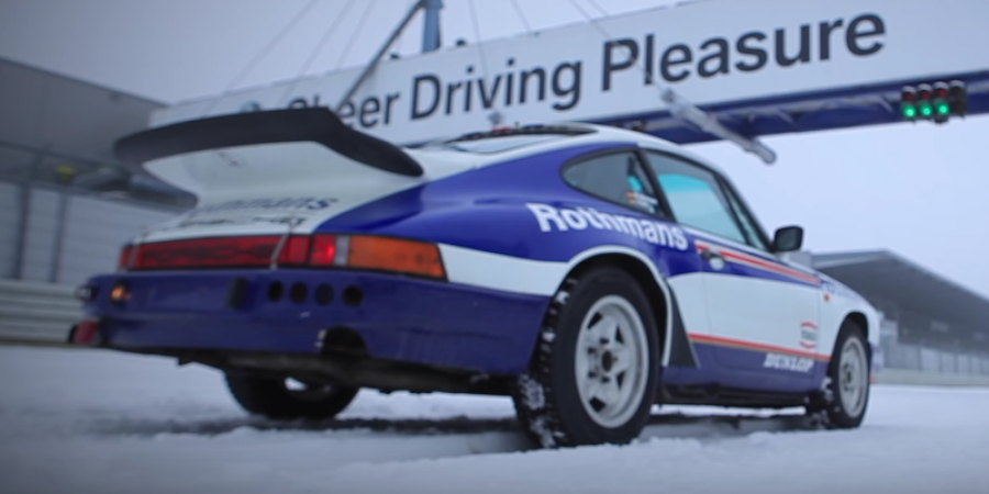 A drifting Porsche 911. With Rothmans livery. At the Nurburgring. In the snow! article image