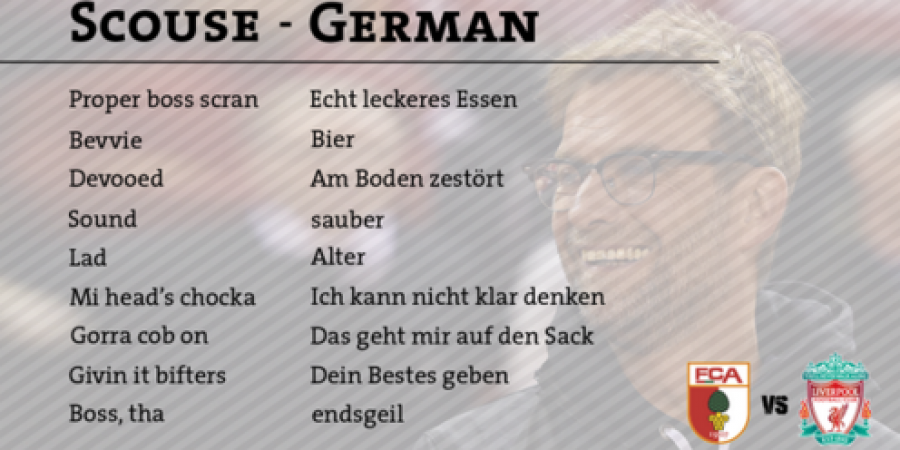 Liverpool's Europa League opponents have put together a handy Scouse-to-German phrasebook article image