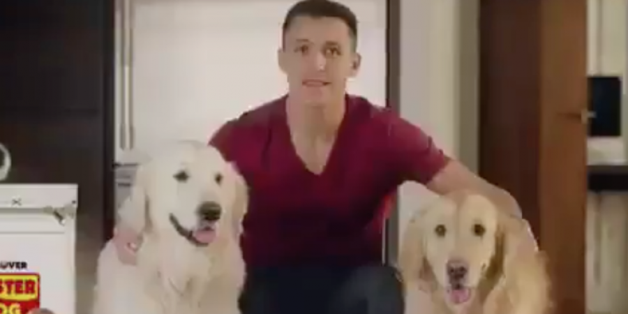 Alexis Sanchez stars in dodgy dog food commercial, because modern football (video) article image
