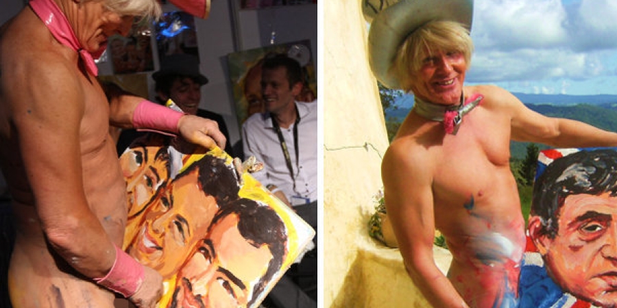 This dude will paint your portrait using his penis article image