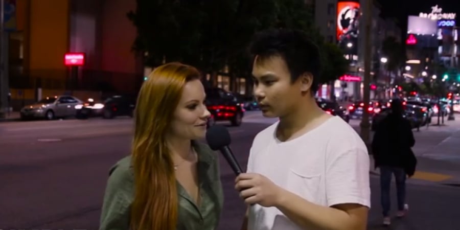 Hot girls are asked if they'd ever have a lesbian encounter article image