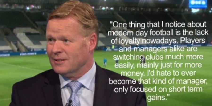 Ronald Koeman has been savaged by one of his former players on Twitter article image