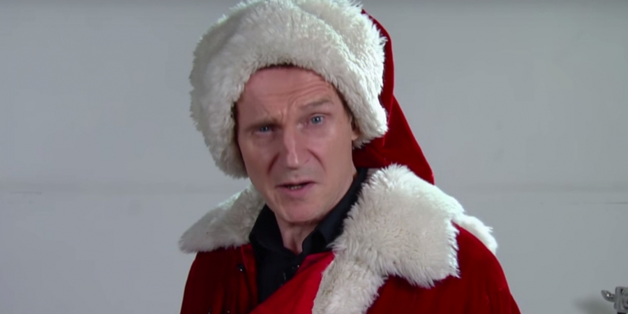 Liam Neeson auditions for shopping mall Santa article image