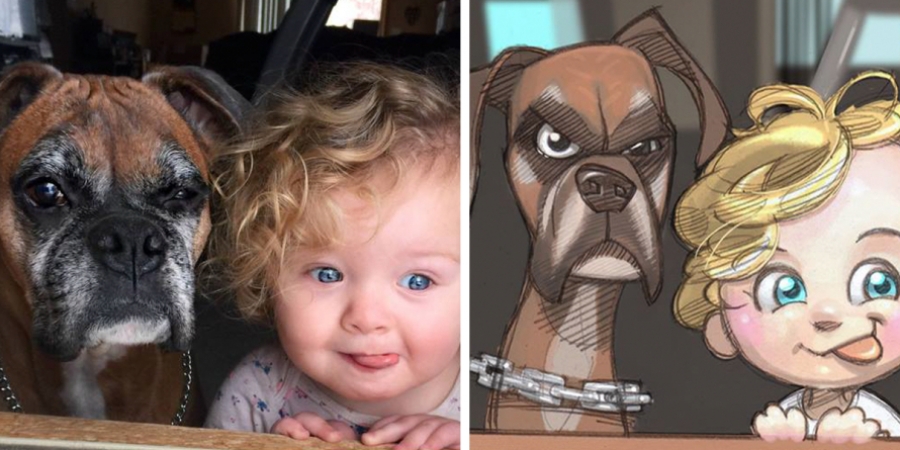 Artist turns strangers' photos into awesome anime cartoons article image