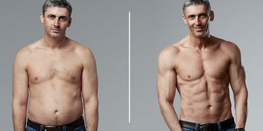 Dude totally transorms his 'dad bod' in just 12 weeks! article image