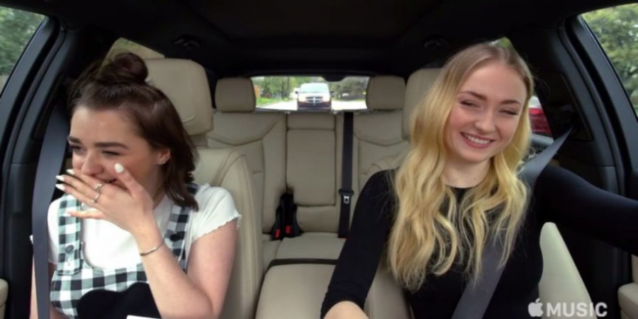 Arya and Sansa do carpool karaoke article image
