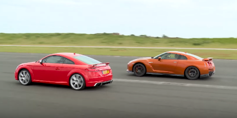 Drag race! Nissan GT-R vs Audi TT RS article image