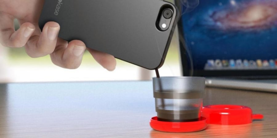 Mokase phone case can turn your mobile phone into a portable coffee machine article image