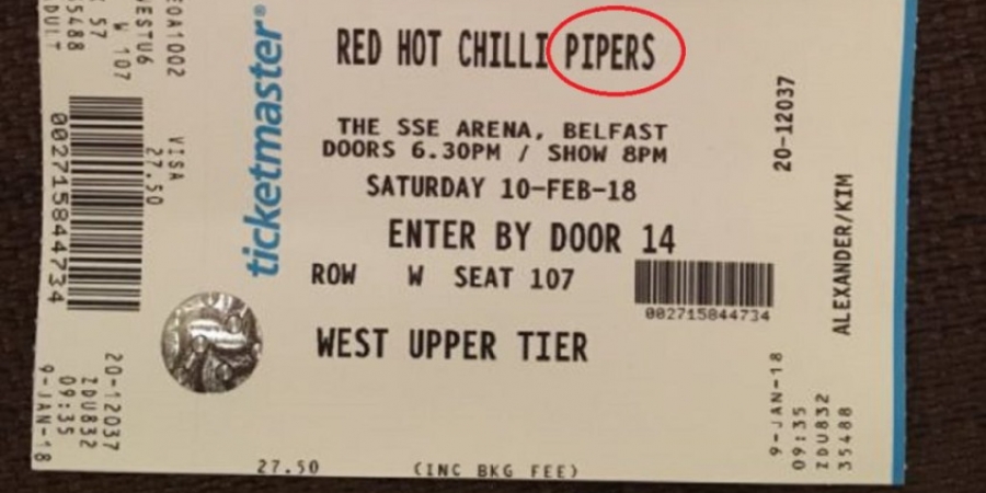 Red Hot Chilli Peppers fan buys tickets for bagpipe band 'Red Hot Chilli Pipers' article image
