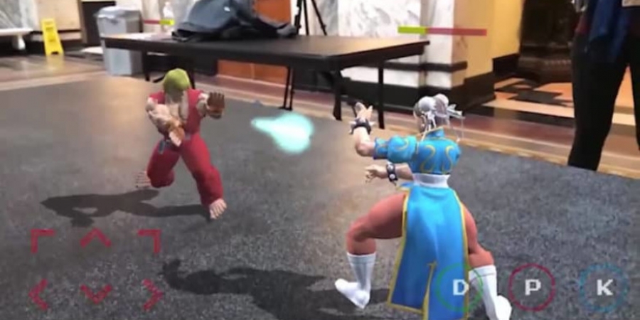This AR Street Fighter II game lets you fight in the real world article image