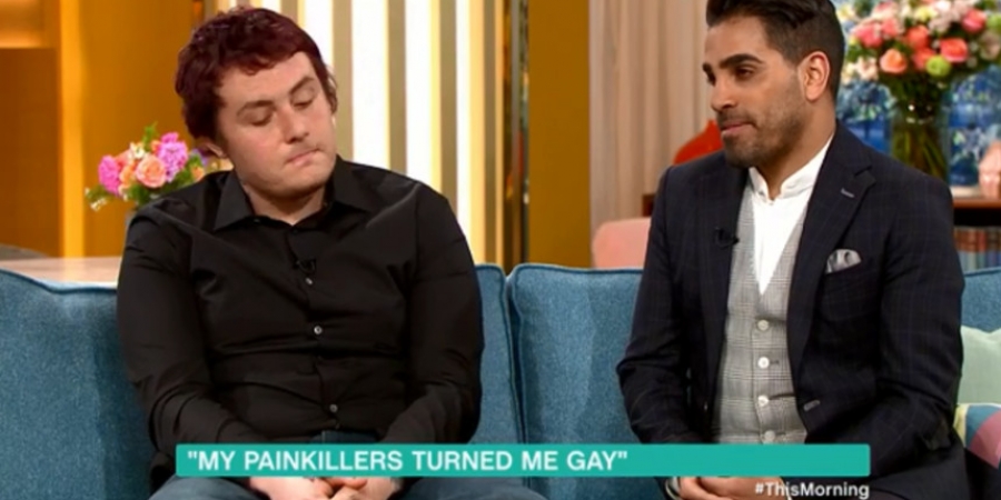 Man who claimed painkillers made him gay gets told it's not possible on live TV article image