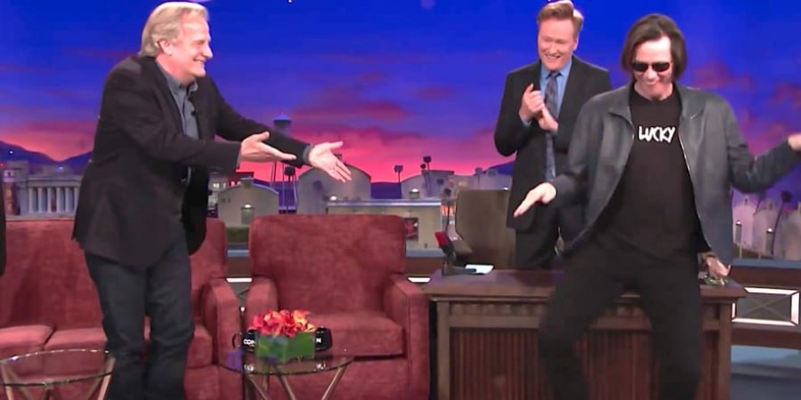 Jim Carrey gatecrashes Jeff Daniels' interview & it's just like 'Dumb & Dumber' article image