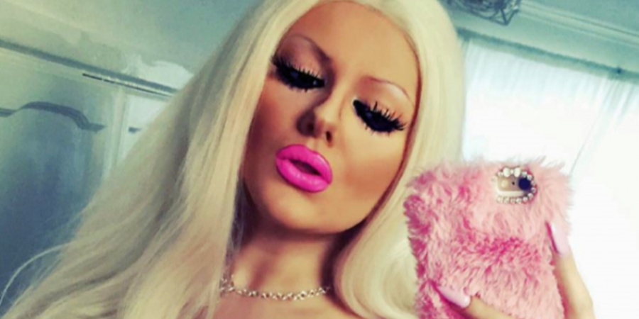 Meet the self-confessed Barbie doll who has spent £7k on her humongous tits article image