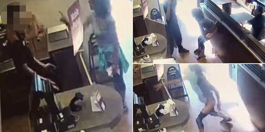 Angry woman takes a shit on restaurant floor and throws it at the waiter article image