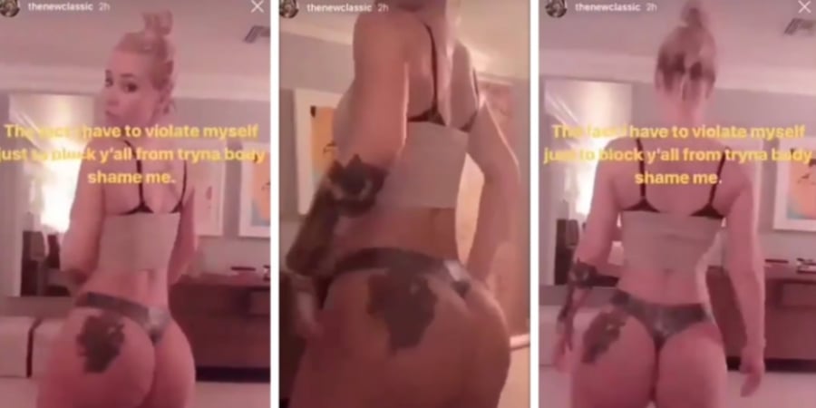 Iggy Azalea posts half naked twerking video to shut down bodyshamers article image