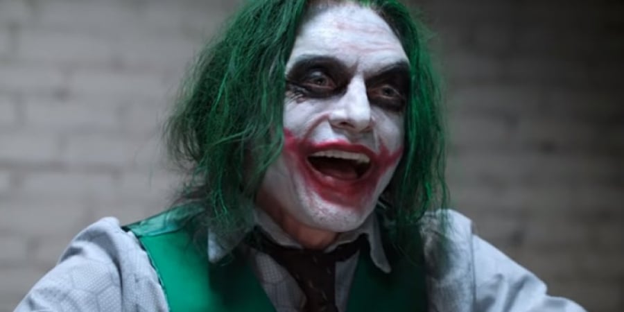 Tommy Wiseau recreates the Joker's interrogation scene from The Dark Knight article image