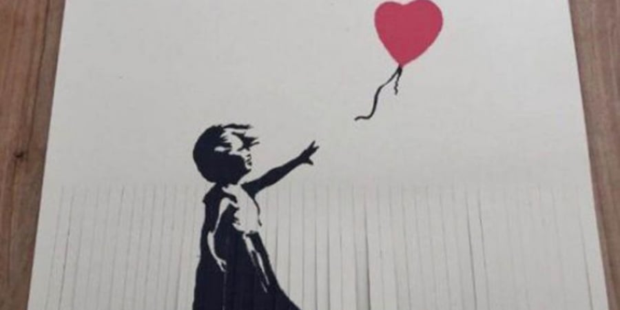 Art collector destroys £40,000 painting trying to imitate Banksy shredding stunt article image