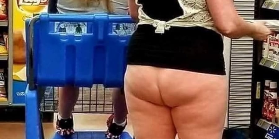 Woman goes to Tesco looking like she's got her bare ass out! article image