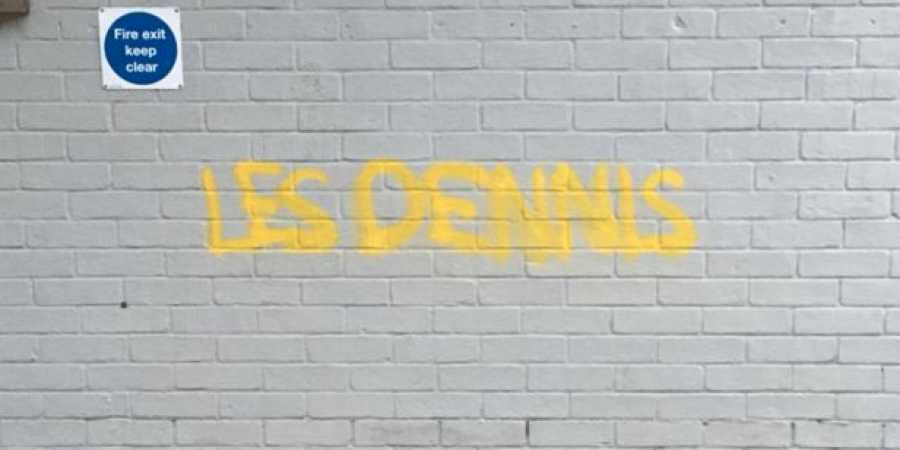 Les Dennis has denied responsibility for a spate of graffiti in Norwich city centre article image