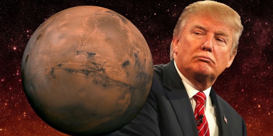 Trump offered NASA unlimited funding to send humans to Mars by 2020 article image