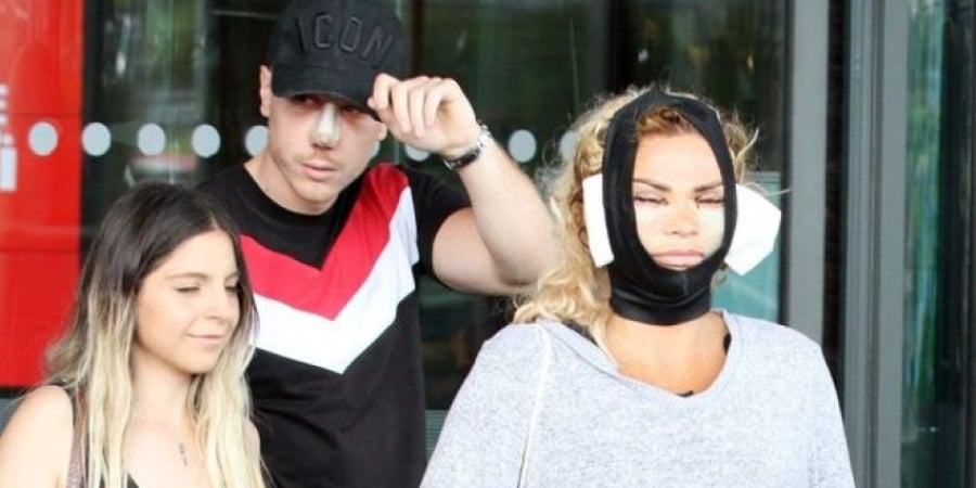 Katie Price returns from Turkey after yet another facelift article image