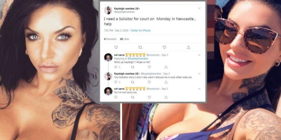 Babestation’s Kayleigh Wanless tweets ‘I need a solisitor’ before court appearance article image