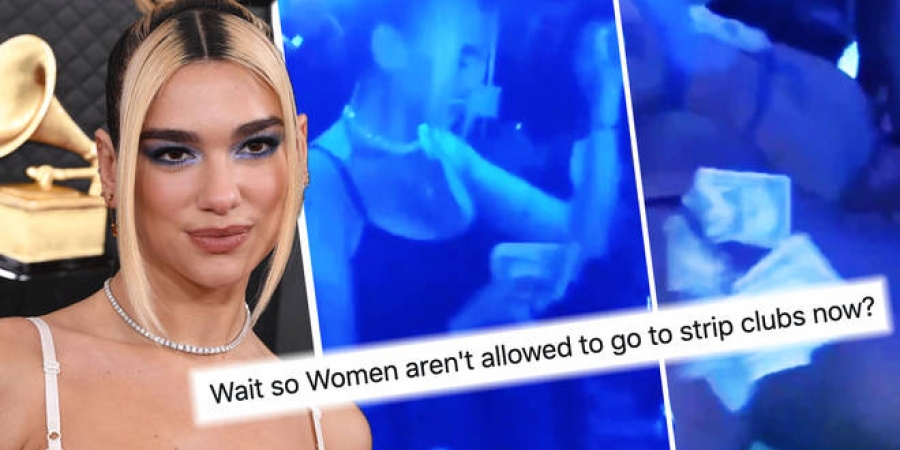Feminists are mad at Dua Lipa for throwing money at strippers! article image