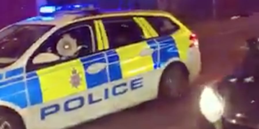 Police officer raps at people to stay inside in proper cringe video article image