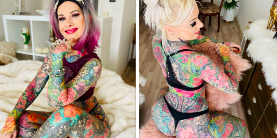 This smokin hot GILF has covered her entire body in tattoos article image