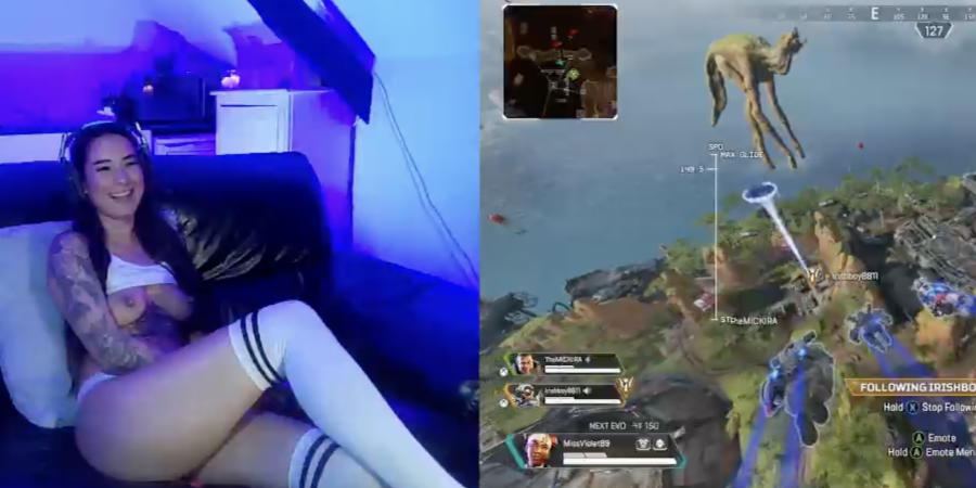 Gamer Babe Violet Raye plays Apex Legends article image