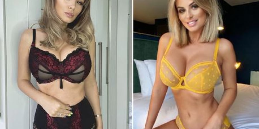 Glamour model Rhian Sugden shows off her Valentine’s Day lingerie article image